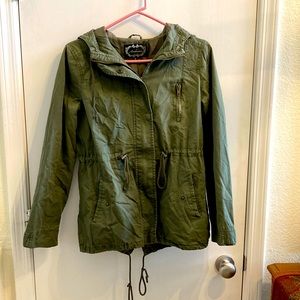 Ambiance Women’s Utility Jacket Hooded Size M